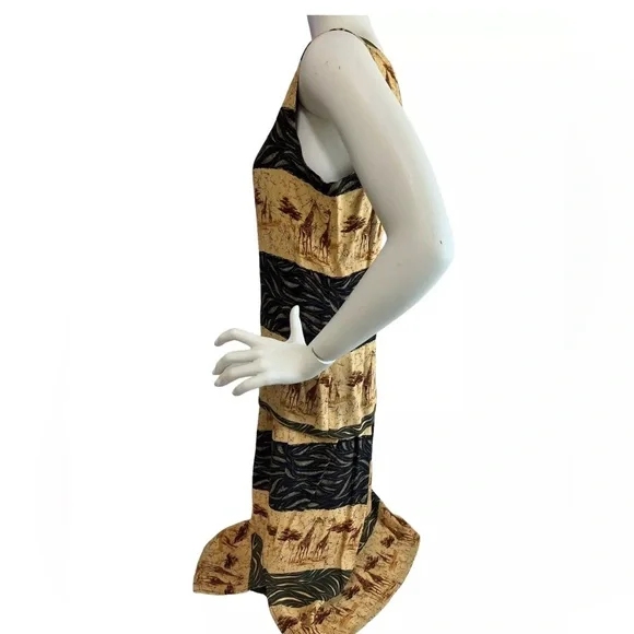 Giraffe Skirt Set S Skirt M Blouse Safari Jungle Vintage Intriguing Threads VGC - Picture 4 of 13